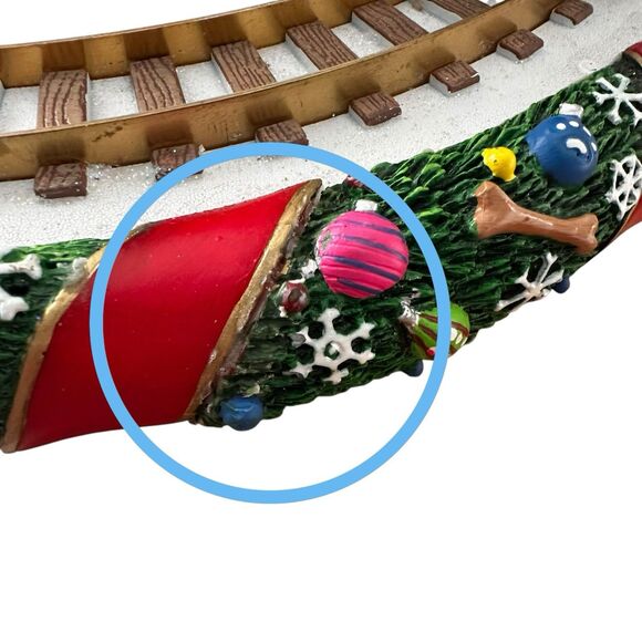 Rare Danbury Mint Shih Tzu Christmas Wonderland Animated Holiday Train Dogs - Picture 6 of 14